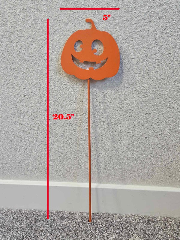 Googly Eyes Pumpkin Yard Stake