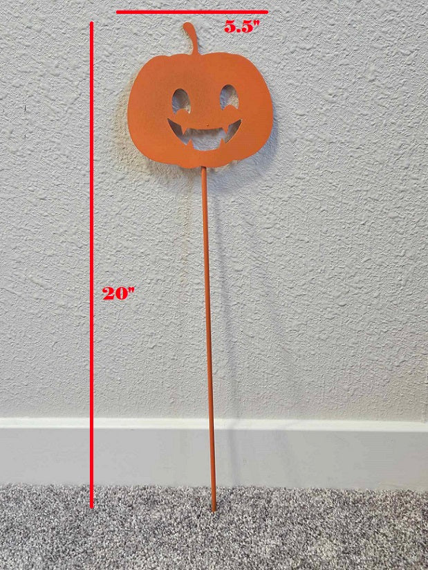 Vampire Pumpkin Yard Stake
