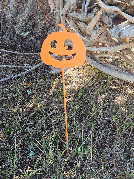 Googly Eyes Pumpkin Yard Stake